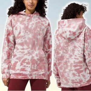 LULULEMON All Yours Hoodie Tie Dye Fleece Sz 4 Marmoleado Tie Dye Brier Rose
